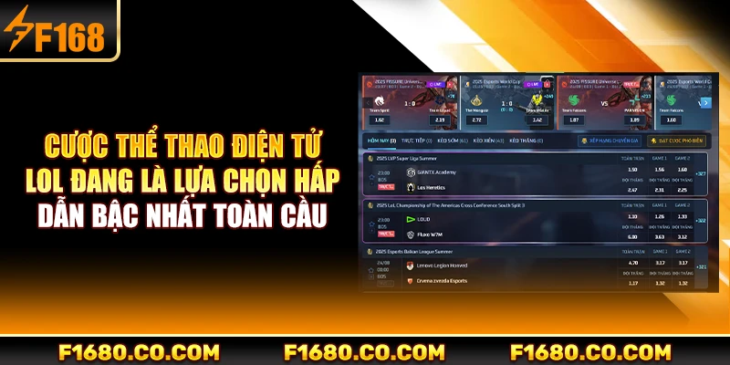 Cược thể thao điện tử LOL đang là lựa chọn hấp dẫn bậc nhất toàn cầu