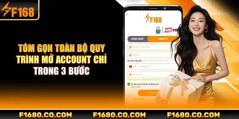Tóm gọn toàn bộ quy trình mở account chỉ trong 3 bước